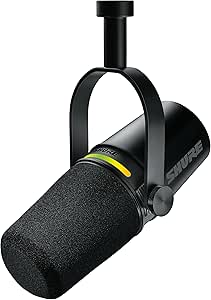 Shure MV7+ Microphone podcast dynamique cardioïde hybride (noir)