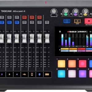Station de podcast Tascam MIXCAST 4 avec enregistreur et USB